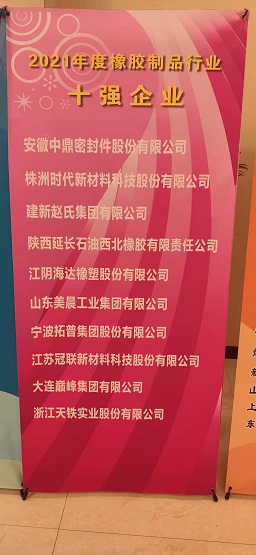 2021年度橡膠制品行業(yè)十強企業(yè)