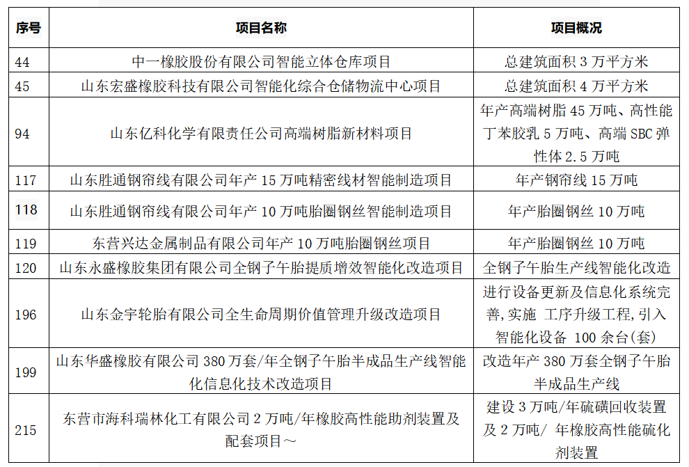 5個(gè)輪胎項(xiàng)目，入選重點(diǎn)名單！