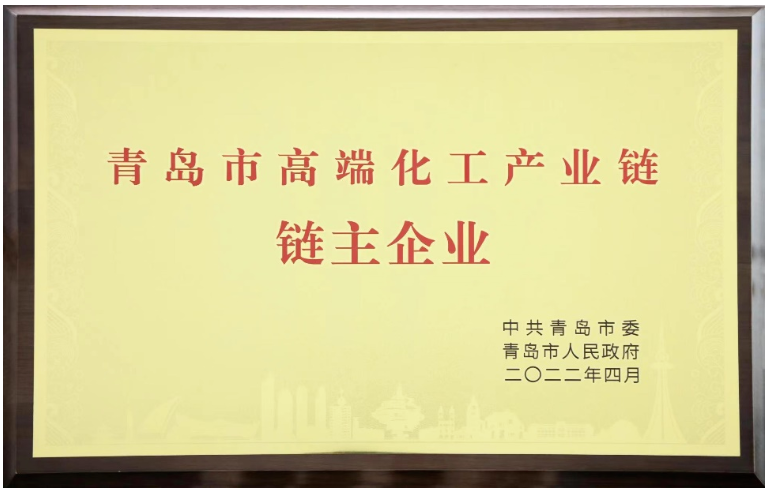 雙星集團被授予“青島市高端化工產業(yè)鏈鏈主企業(yè)”