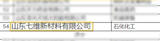 山東七維新材料有限公司榮獲省級