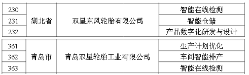 　2022年度智能制造優(yōu)秀場景公示名單