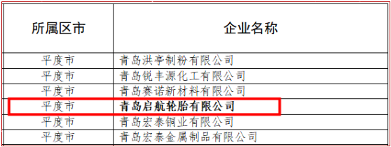 青島啟航輪胎榮獲2023年專精特新中小企業(yè)稱號(hào)