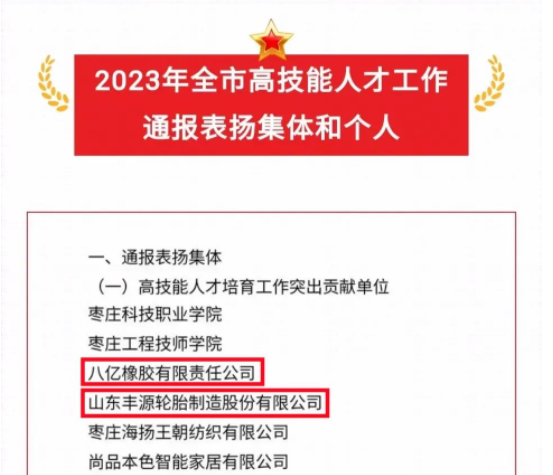 棗礦橡膠公司雙喜獲表?yè)P(yáng)：獲評(píng)高技能人才培育工作突出貢獻(xiàn)單位