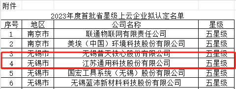 其中，江蘇通用科技股份有限公司榮獲五星級上云企業(yè)的殊榮，這標志著該公司在數(shù)字化轉(zhuǎn)型方面取得了卓越成就。江蘇通用科技是一家上市公司，擁有中、柬、泰三大生產(chǎn)基地，為其獲得五星級評級提供了強有力的支持。